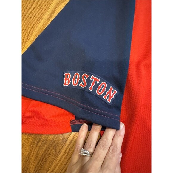 MLB Genuine Merchandise Boston Red Sox MLB Baseball Pedroia Red 2X Jersey EUC - Picture 2 of 6